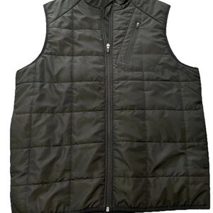 PGA Tour Men's Dark Quilted Thermaflux Full Zip Golf Vest Size Medium